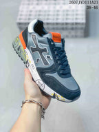 Premiata 2607 TYD111A21 Grey Navy Orange Sneakers