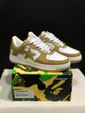BAPE STA Low-Top Sneakers Olive White