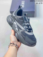 Dior Low-Top Chunky Sneakers Dark Gray 2607JJD246A26