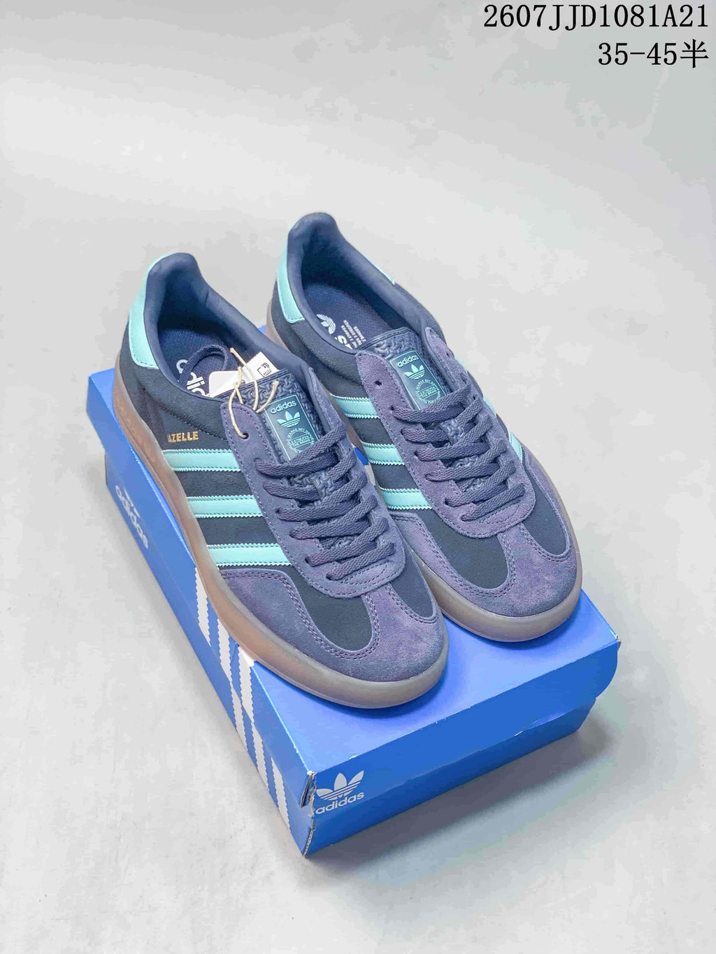 adidas Gazelle Indoor Sneakers Navy Turquoise