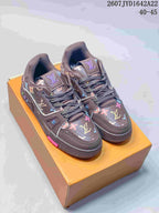 Louis Vuitton Trainer Low-Top Sneakers Brown 2607TYD1642A22