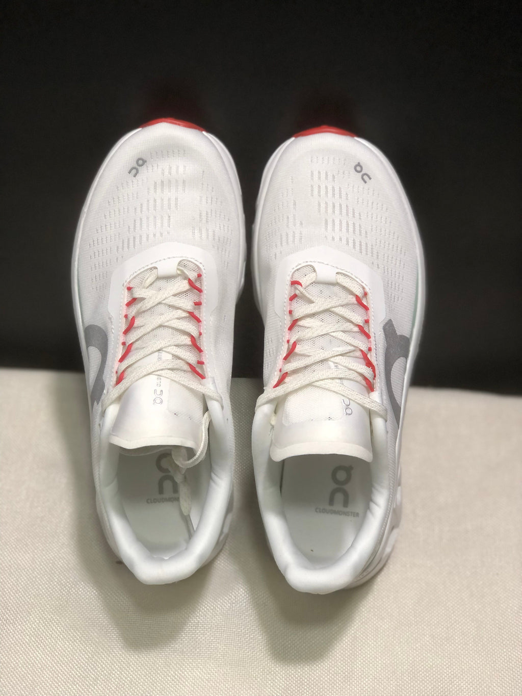 On Cloudmonster 1 Running Sneakers Ivory/Creek