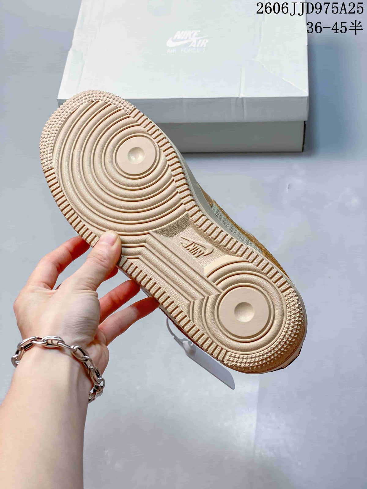 Nike Air Force 1 '07 Low Sneakers Tan Cream JD975A25