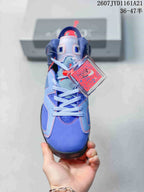 Jordan Air Jordan 6 High-Top Sneakers Blue Red 2607 TYD1161A21