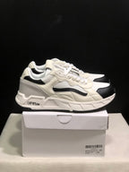 Off-White Leather Low-Top Sneakers White Black