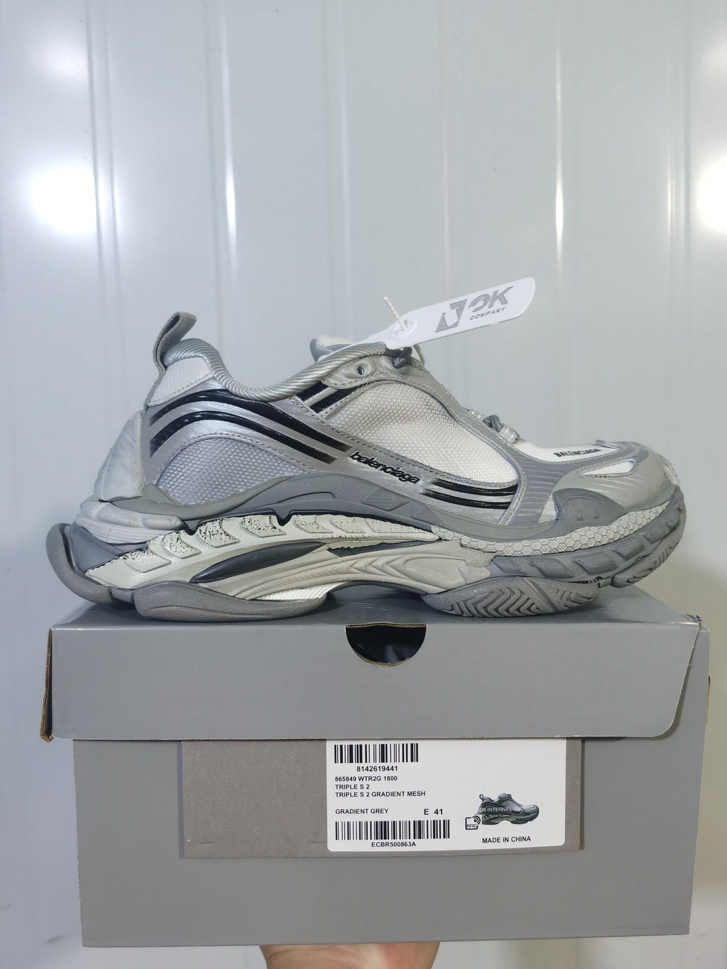 Balenciaga Triple S 2 Sneakers Gradient Grey 1800