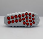 Nike White Slides with Perforated Upper