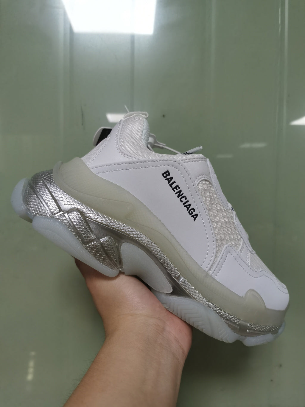 Balenciaga Triple S Sneaker White Iridescent 9001