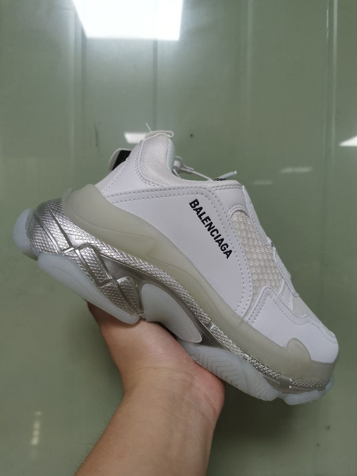 Balenciaga Triple S Sneaker White Iridescent 9001