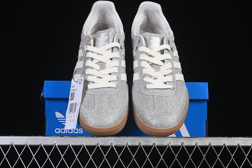 adidas Samba OG Silver Glitter Sneakers KI6264