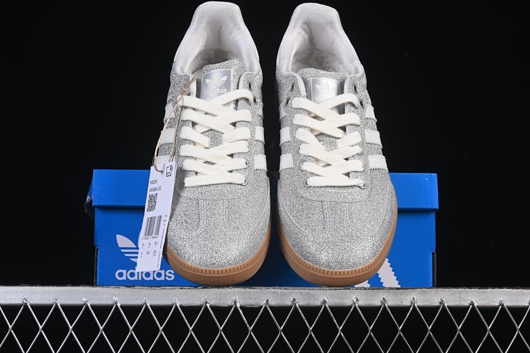 adidas Samba OG Silver Glitter Sneakers KI6264