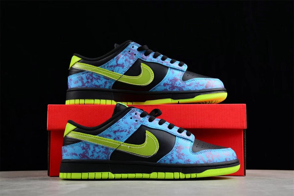 Nike SB DV1694-900 Low-Top Sneakers Black Blue Green