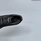Alexander McQueen Black Crystal-Embellished Leather Sneakers