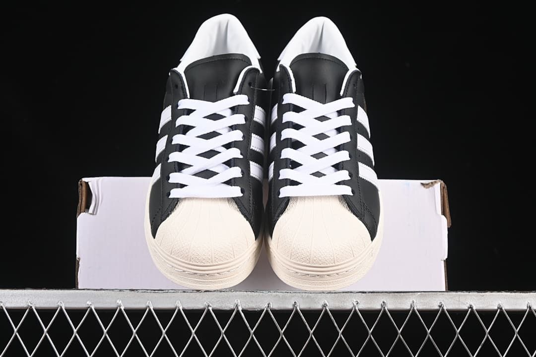 Adidas Superstar JI0319 Black and White Sneakers