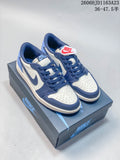 Jordan Air Jordan 1 Low Sneakers in Blue and White