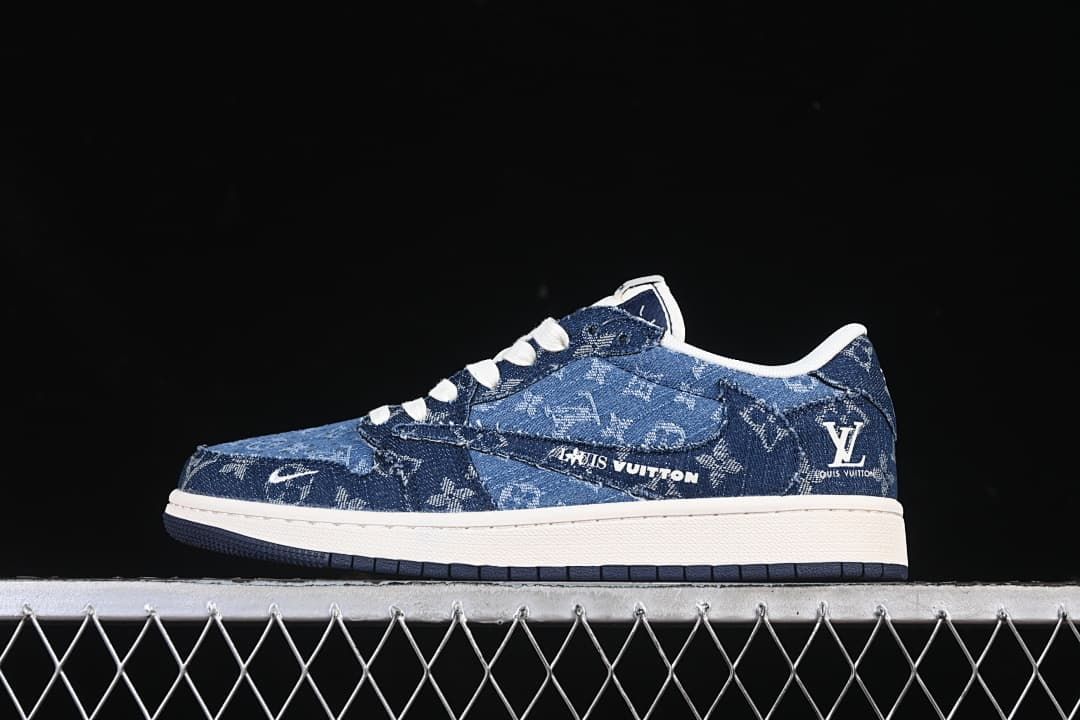 Jordan Air Jordan 1 Low OG SP Blue Printed Low-Top Sneakers