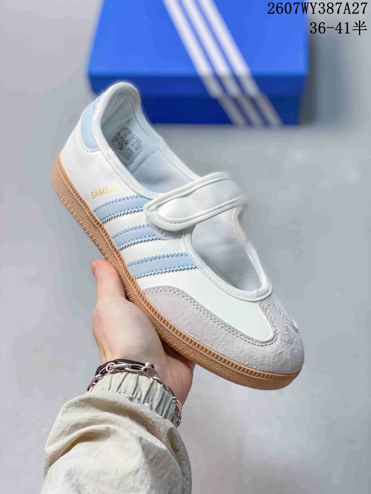 adidas Samba Jane Mary Jane Sneakers White Light Blue