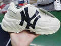 MLB First-Generation Beige NY Logo Sneakers