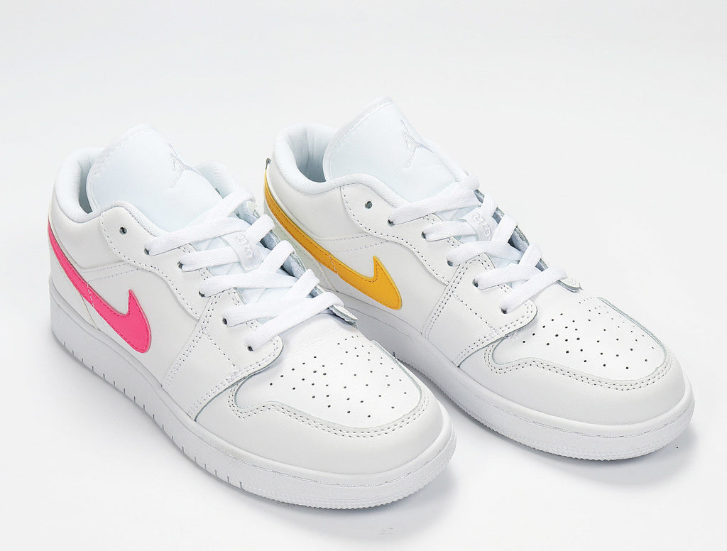 Nike Air Jordan 1 Low White Multicolor CW7035-100 Sneakers