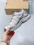 Salomon XA Pro 3D Low-Top Trail Running Shoes, Gray Pink