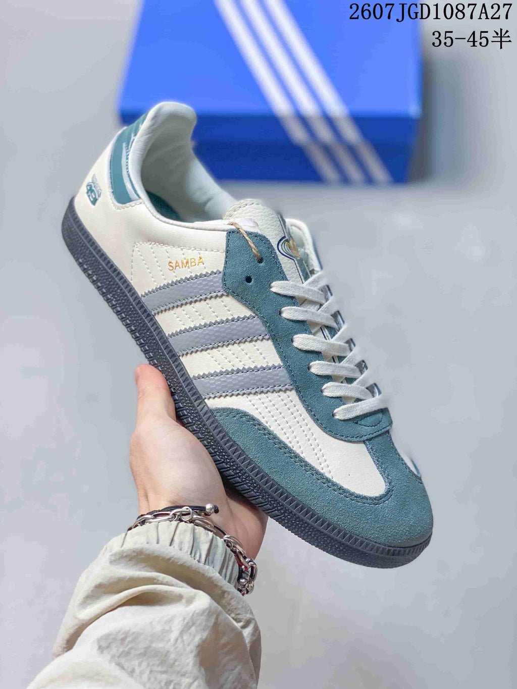 adidas Originals Samba ADV Sneakers Blue Cream