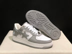 BAPE Sta Low-Top Sneakers White and Grey