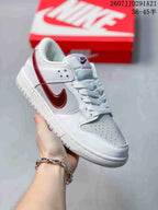 Nike SB Dunk Low Pro Sneakers White Red 2607JJD291A21