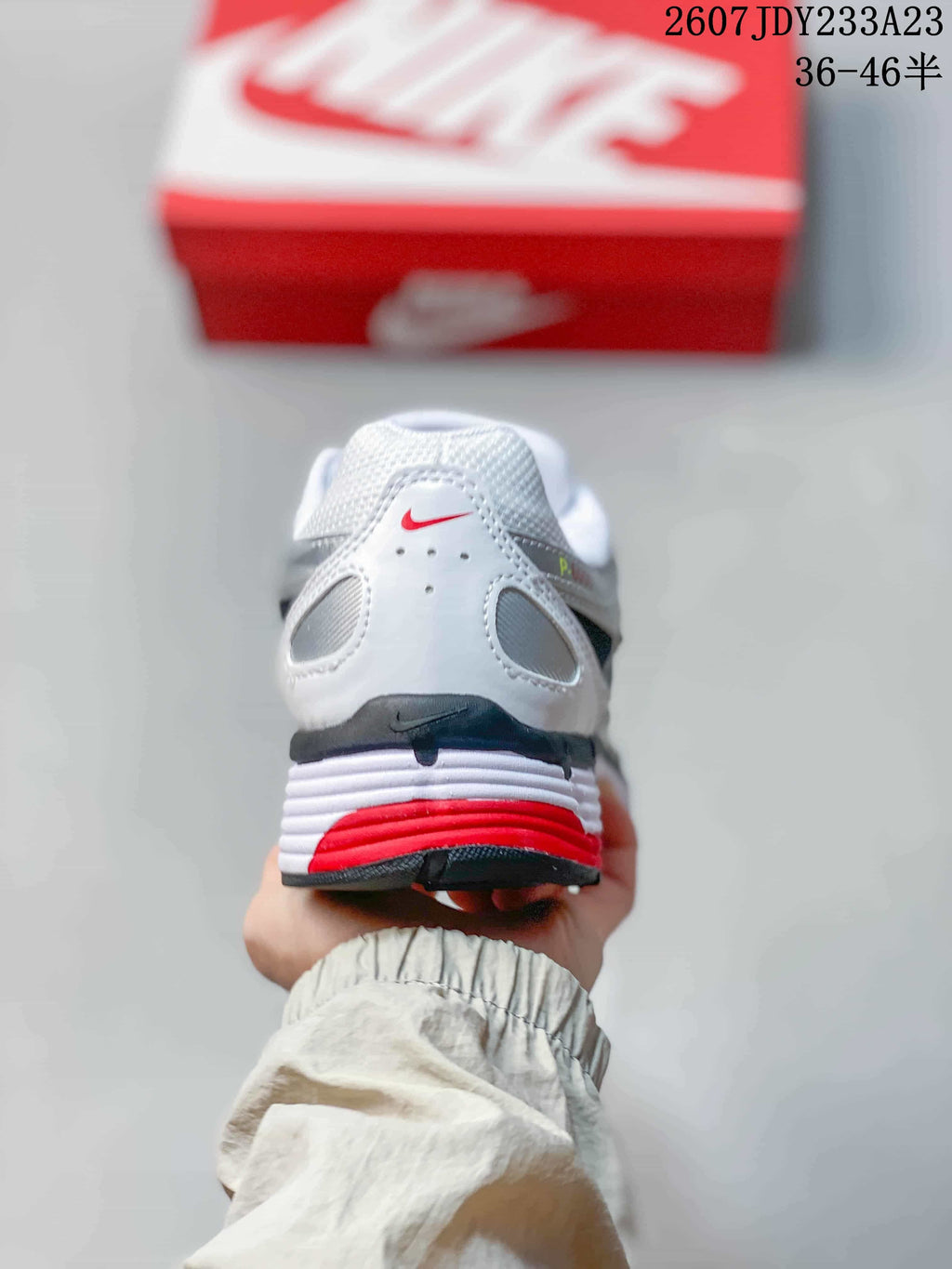 Nike P-6000 Sneakers White Silver Red Black 2607JDY233A23