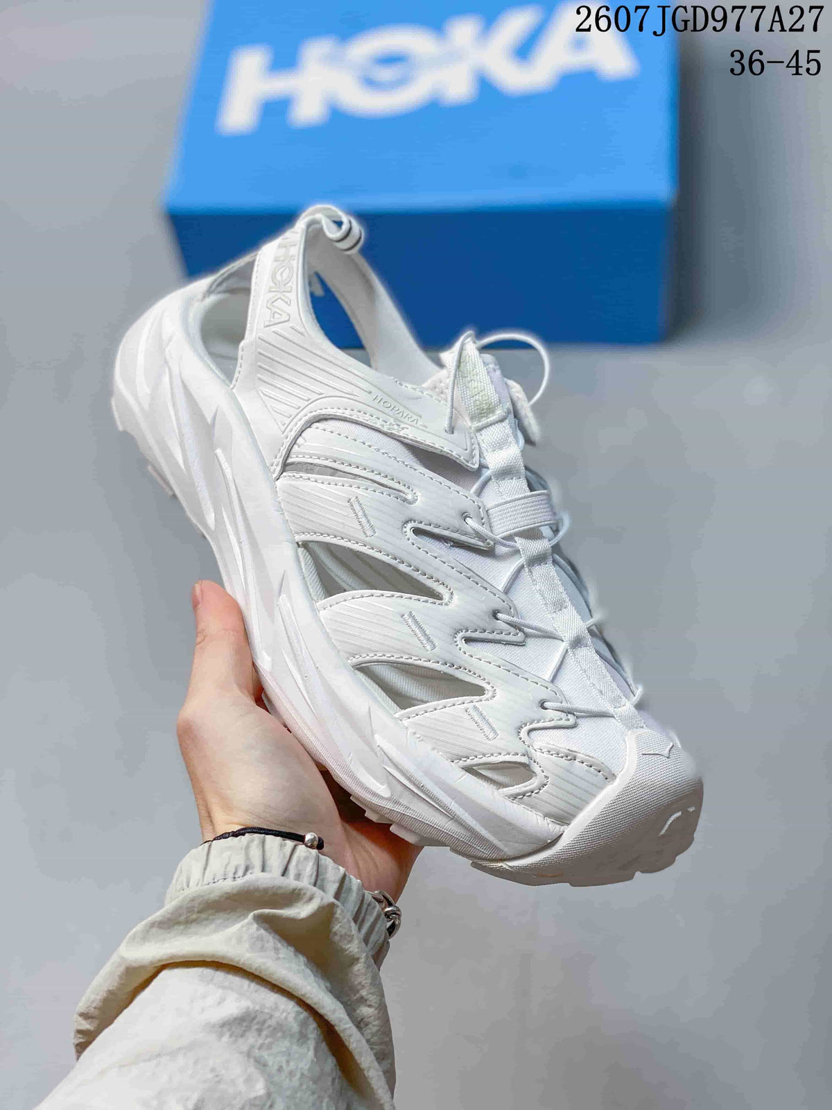 HOKA Hopara OG White Outdoor Sandals