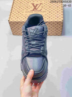 Louis Vuitton Trainer Maxi Low-Top Sneakers, Charcoal, 06JYD260A30_001