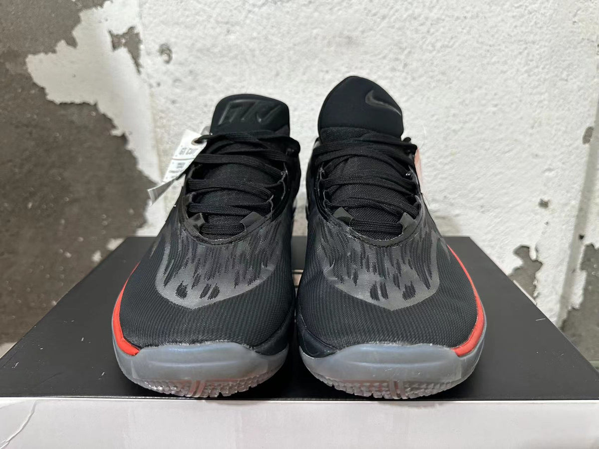 Nike Basketball Shoes, Black and Gray with Red Accents