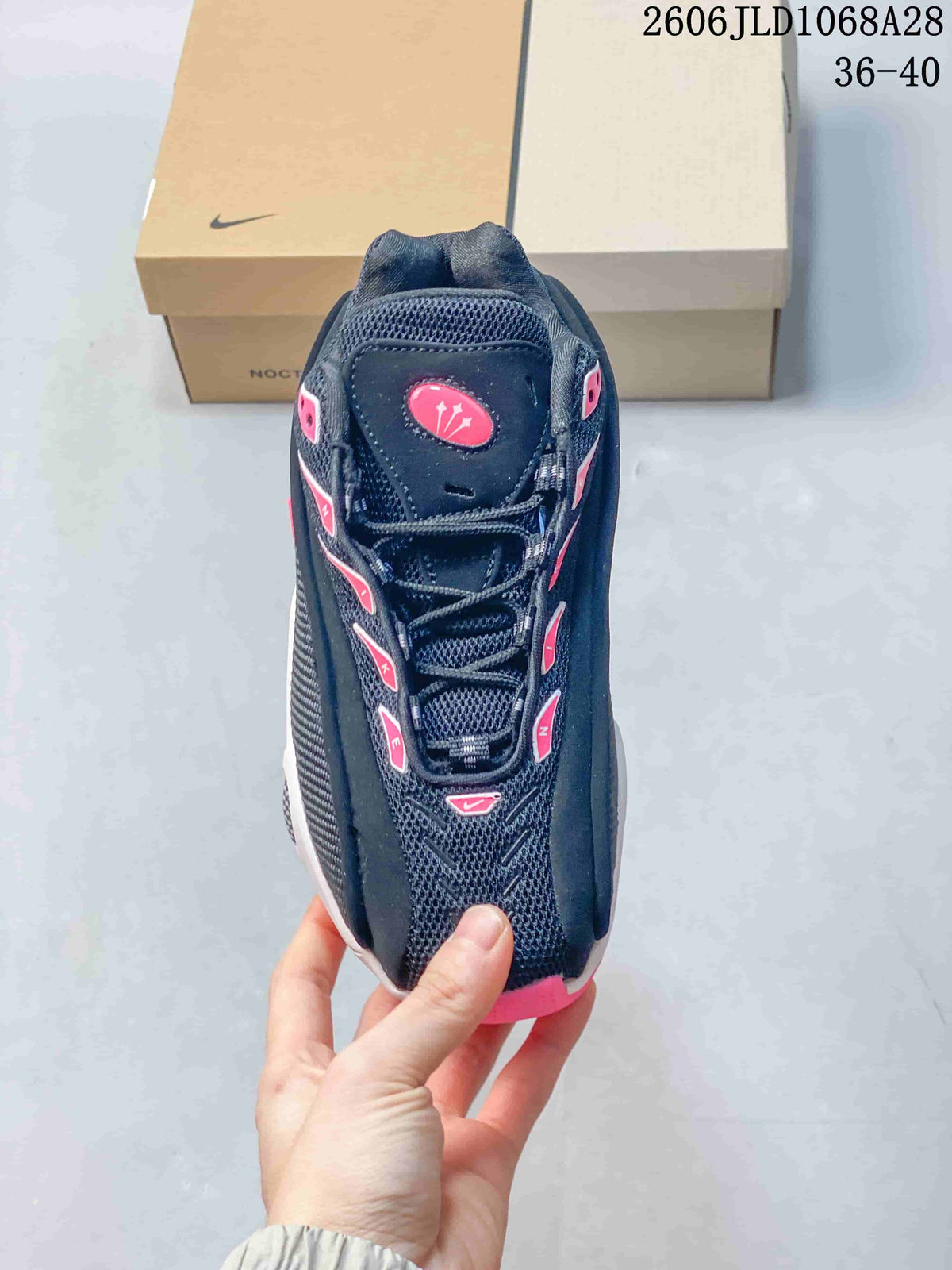 Nike NOCTA Glide Black White Pink Sneakers