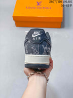 Nike Air Force 1 ’07 Low Louis Vuitton-Style Sneakers, White