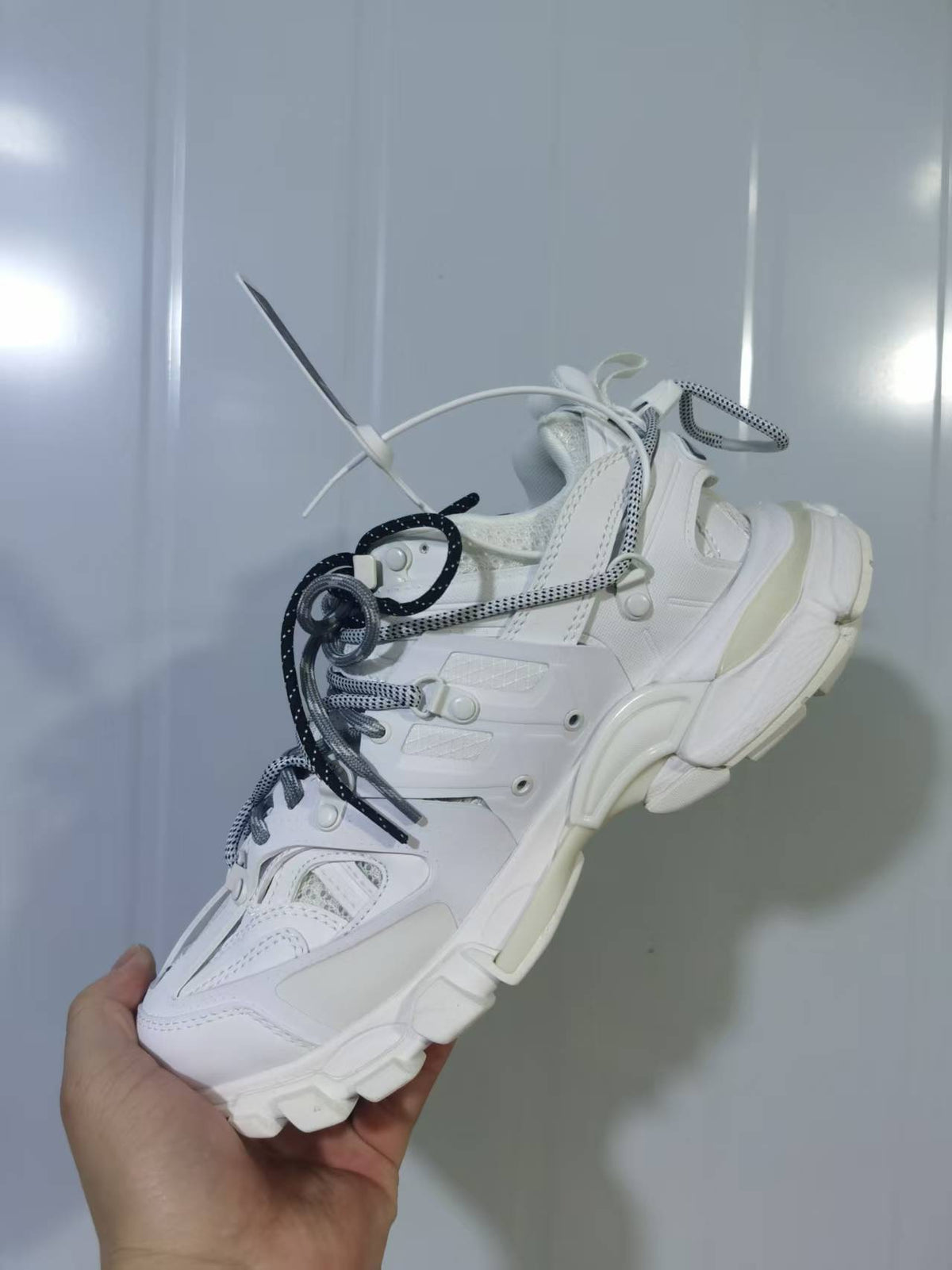 Balenciaga Track Trail Lace Sneakers White