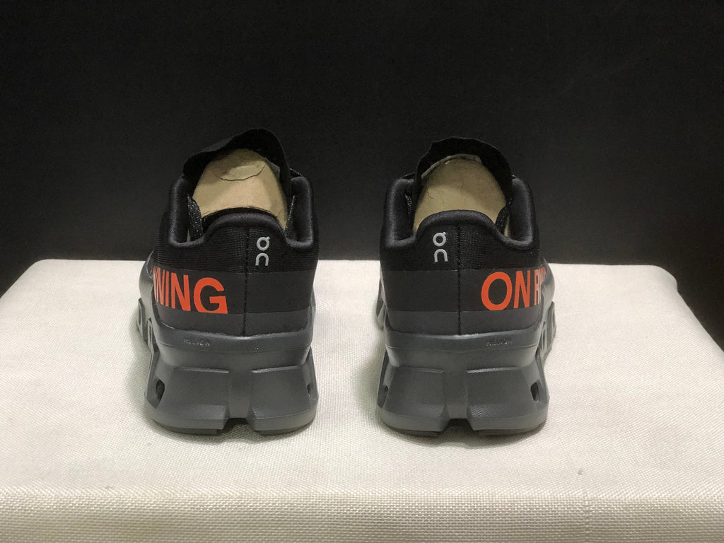On Cloudmonster 1 Black Orange Running Sneakers