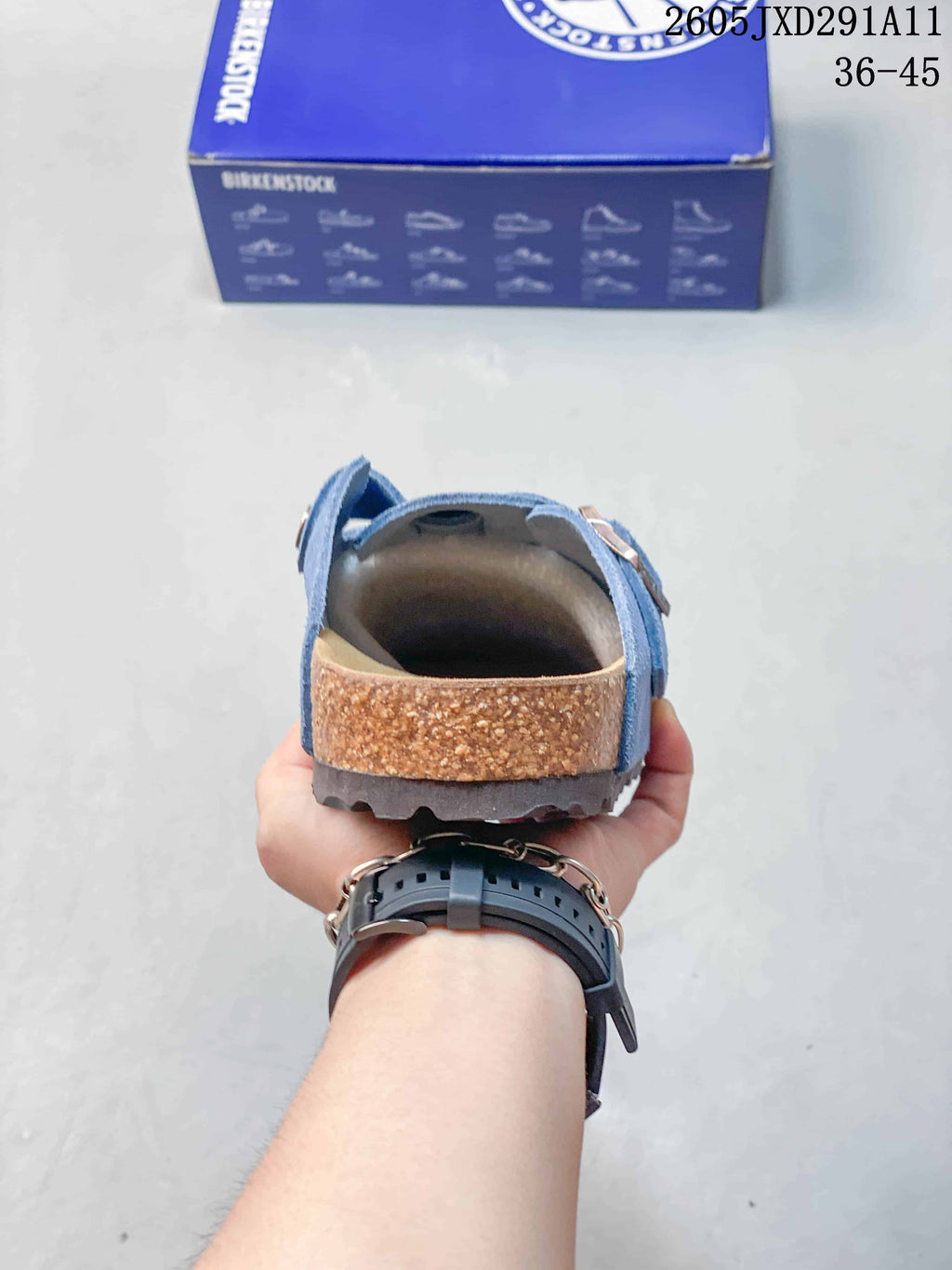 Birkenstock Zurich Suede Clog Sandals Blue 2605JXD291A11