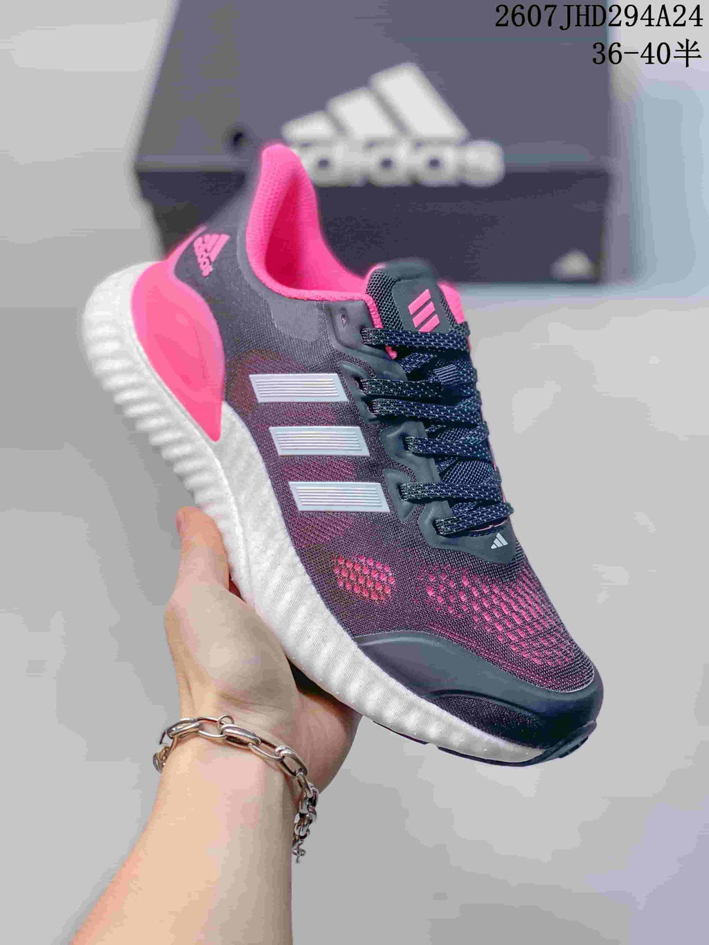 adidas Switch FWD Running Shoes Black Pink White