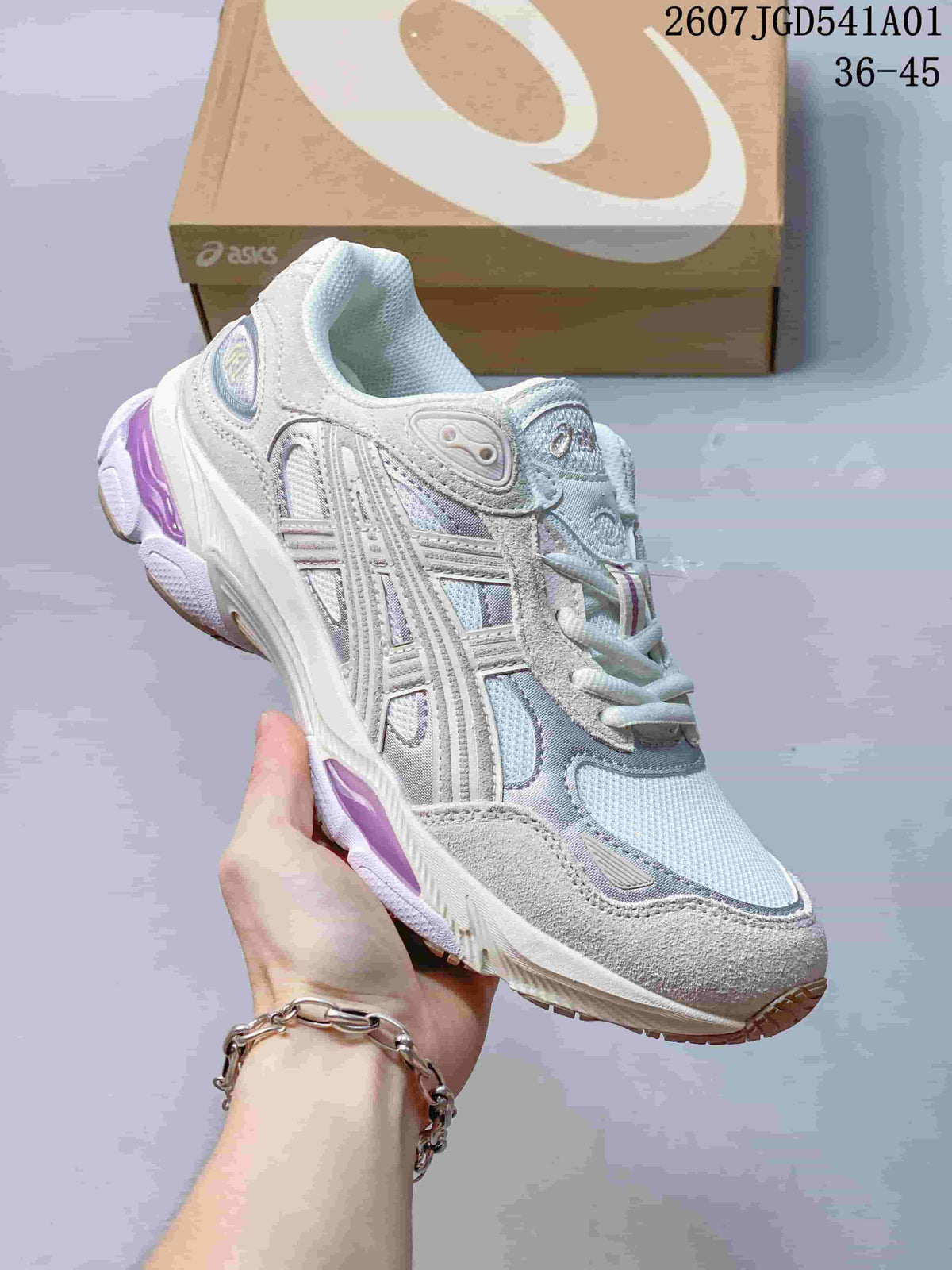 ASICS GEL-NYC 2.0 White Silver Retro Sneakers