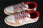 Nike SB Dunk Low White Beige Red Sneakers