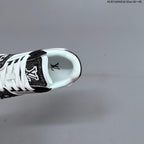 Louis Vuitton Trainer Sneakers in White and Black with Embellished Trim