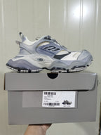 Paris 11 Suede and Mesh Sneakers in All Grey