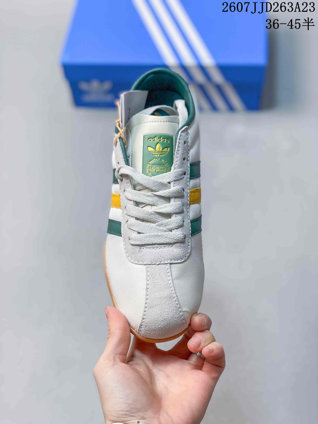 adidas Originals Tokyo Low-Top Sneakers White Green JJD263A23