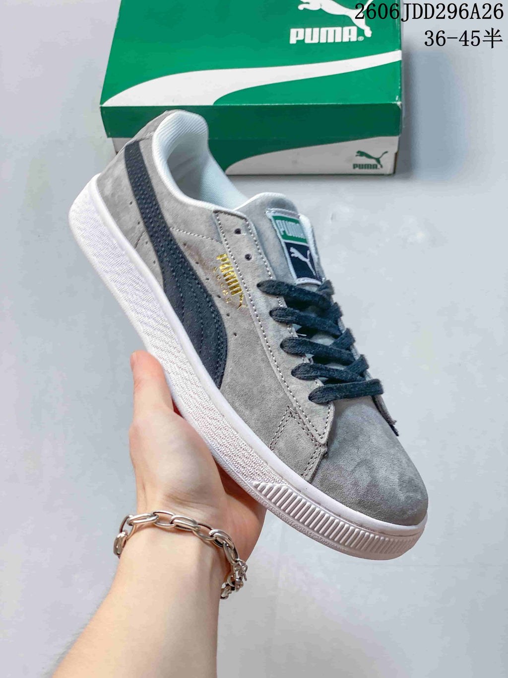 Puma Suede Shed Low-Top Sneakers Gray 369568