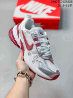 Nike V2K Run Sneakers White Silver Red