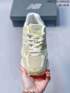 New Balance 9060R Suede Sneakers Pale Green Cream