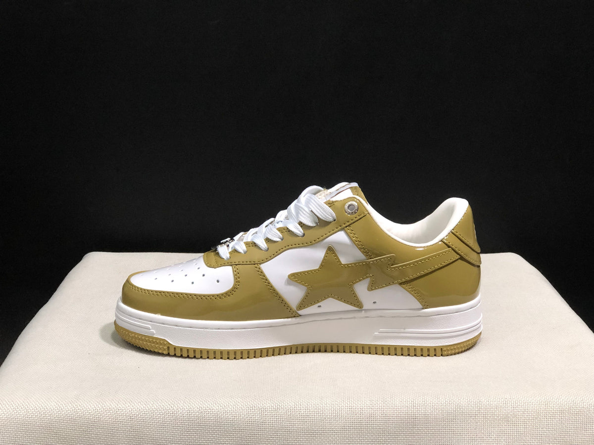 BAPE STA Low-Top Sneakers Olive White