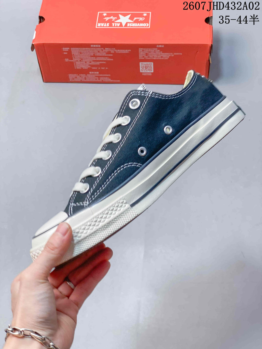 Converse Chuck Taylor 1970s Low-Top Sneakers, Navy and White