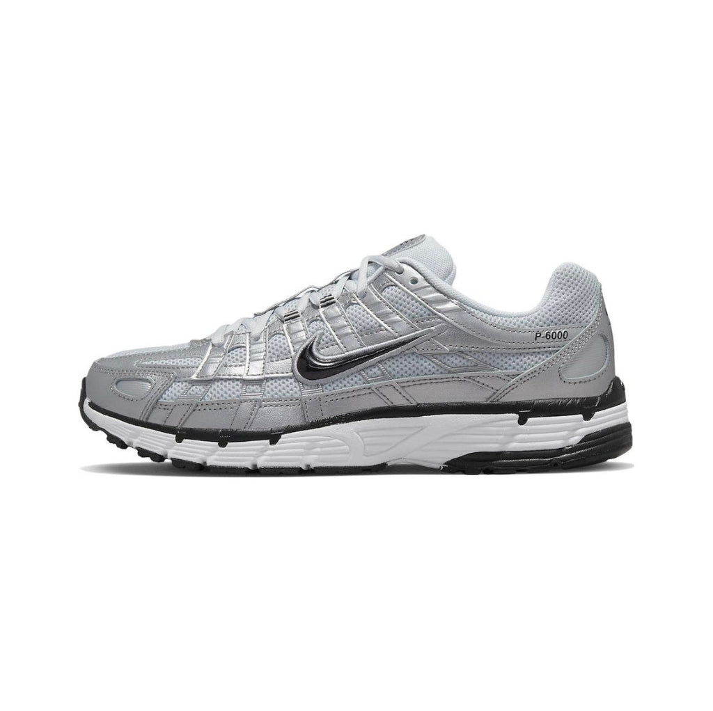 Nike P-6000 Silver Retro-Style Sneakers FD9876-101