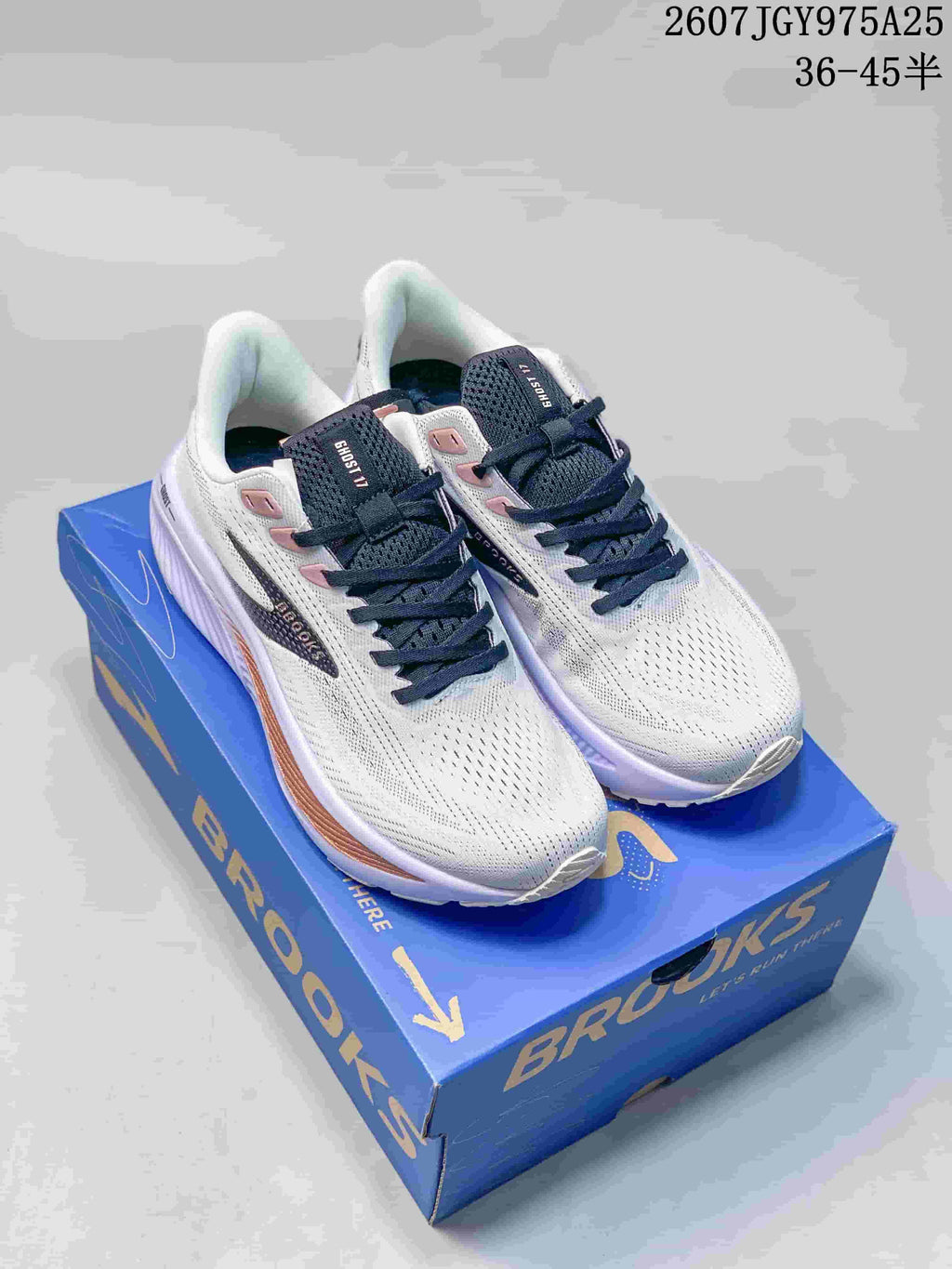 Brooks Ghost 17 Running Sneakers White Lilac