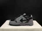 OFF-WHITE Out Of Office Low-Top Sneakers Grey and Black
